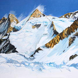 Gasherbrum II 8034 m Pakistan / Öl auf Leinwand 120 x 100 cm (reserviert)