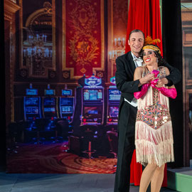 Melanie Oster mit Florian Stanek, Die Drei von der Tankstelle, Schloss Weitra, Foto Benjamin Wald