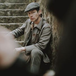 portrait du comédien Cyril descours sur un film d'époque 