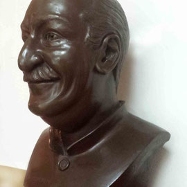 Bust of Avatar Meher Baba - side view