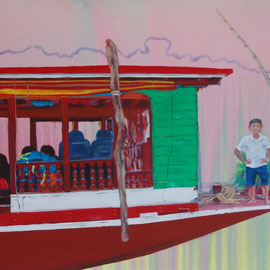 Mekong III, 2017, acrylic on canvas, 65 x 105 cm