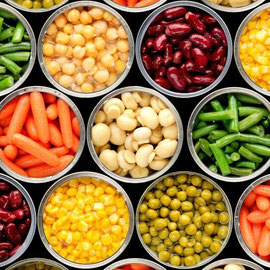 Canned vegetables