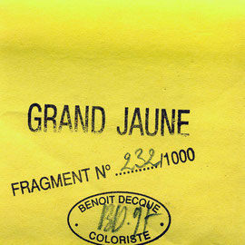 GRAND JAUNE (Détail) Post-it 7,5x7,5cm