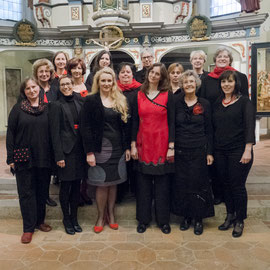 Das Chorensemble in der Kirche in Oberweimar, 2015