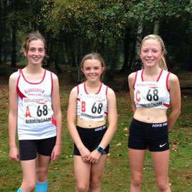 U15s Briony Bishop, Natalie Ashley-Towell, Laura McPeake