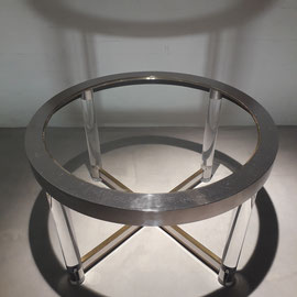 Sandro Petti Dining table for L´Angolo Metallarte Roma, Italy, 1970s