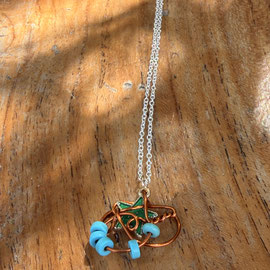 7. "Star arrow" - copper with blue. Inspired by Pleiadean angel. £27