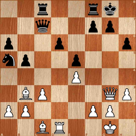 1.Схh6 и от мата на g7 не спастись. Если 1...g6, тогда 2.Фхg6+ Kph8 3.Фg7X