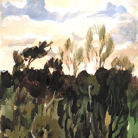 Stille (Acryl auf Karton)