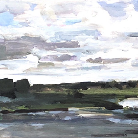 Windig (Acryl auf Karton)