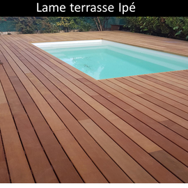 Lame terrasse bois Exotique Ipé pas Cher