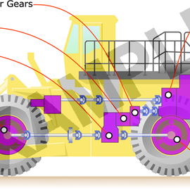 Wheeled dozer transmission