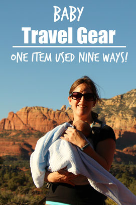 Baby Travel Gear - One item used nine ways! Aden and Anais blankets are perfect for travel. Read more on the 9 ways they can be used!