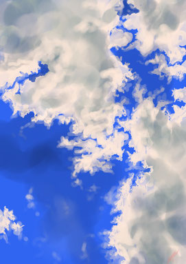Wolkenbeet, digital art, procreate, stil: acrylic, wet brush, 2026
