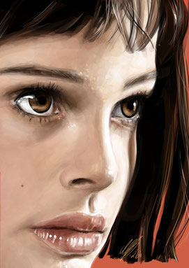 Mathilda, digital art, procreate, stil: acrylic and airbrush, 2026