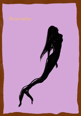 Personality: Mermaid, digital art, procreate, Stil: sketch pencil, 2026