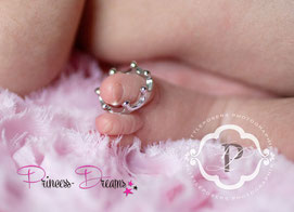 Neugeborenen Set Neugeborenen Requisiten Foto Outfit Ring Zehenring Krone Baby Fotografie Prop Neugeborenen Accessoires Neugeborenen Props Prop Requisten Fotografie Perlenband Perlenarmband Perlenkette Geschenk Geburt Taufe