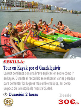 ruta en kayak Sevilla