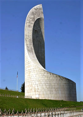Mémorial du Struthof réalisé en pierre d'Hauteville-Lompnes