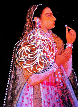 Indian, handcrafted, sterling-silver, flat wire-work frame, fine-filigree and cut-work earrings