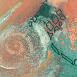dunkelblau, grün, silberne Farbe, Spirituelle Kunst kaufen für Zuhause und Studio Praxis, hochschwingend, kraftgebend, heilende Energien, energiebilder für die seele mit Tiefe Bedeutung