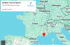 Carte localisation Sanary