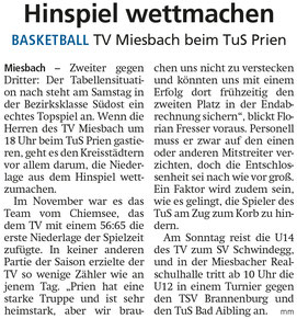 Artikel im Miesbacher Merkur am 16. März 2024 - Zum Vergrößern klicken
