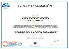 Titulación curso online certificado Estudio Formación