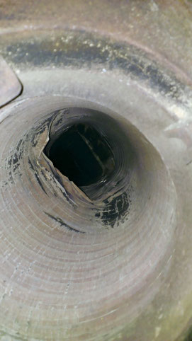 Conduit cheminée après ramonage