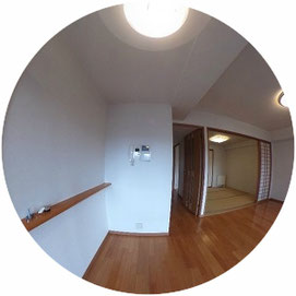 THETA360°GALLERY-402号室↓パノラマで内覧体験できます。↓北34条シティタワー-Kita34JyoCityTawer