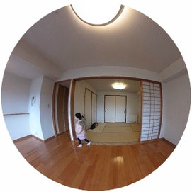 THETA360°GALLERY-402号室↓パノラマで内覧体験できます。↓北34条シティタワー-Kita34JyoCityTawer