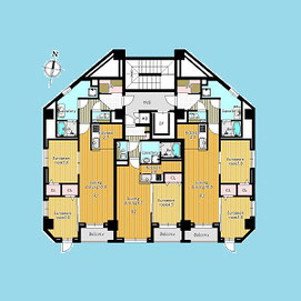  2-8階平面図