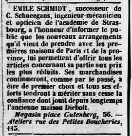 Le Courrier du Bas-Rhin, 3 October 1852. [Numistral BNU Strasbourg]