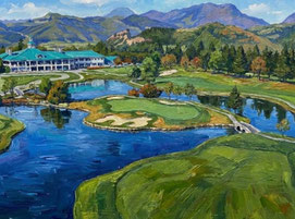 プレステージカントリークラブ (名物ホール) 西コース 18番 PAR5