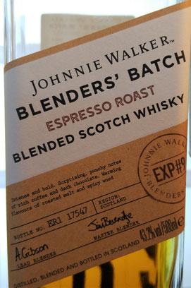 Johnnie Walker The Blenders' Batch Espresso Roast Etikett