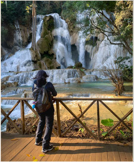 Kuang Si Wasserfall (Hauptfall)