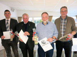 v.l.: Tobias Geske, Winfried Heibel, Edi Beyer und Paul Müller 