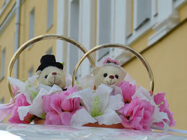 Hochzeitstorte, Tortendeko, Tortenfiguren Bären