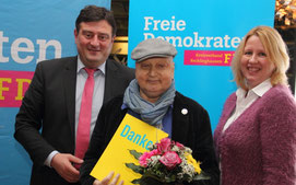 Mathias Richter, Franz-Josef Bootz, Christine Dohmann beim Neujahrsempfang 2018