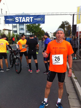 Erwin Gradl beim Freundschaftsmarathon Aberg - Weiden