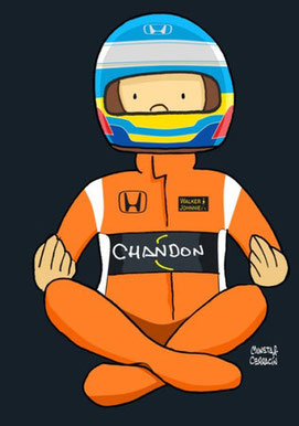 Fernando Alonso y su McLaren MCL32 - Honda RA617H V6 by Muneta & Cerracín