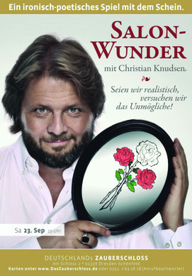 Plakat für Solo im Zauberschloss Schönfeld - Christian Knudsen, Zauberer in Hamburg