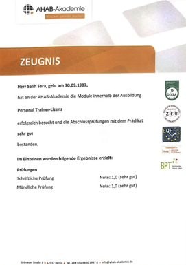 Lizenz mit Bestnote für Coaching