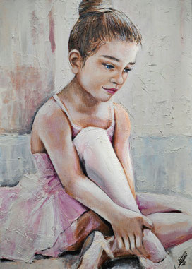 "Ballerina", acrylic on canvas, 60 x 80 cm, 2025
