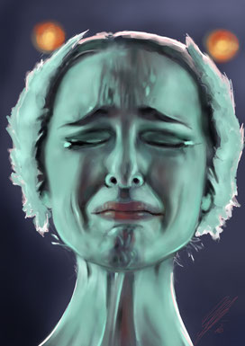 Nina, digital art, procreate, stil: acrylic, watercolor, pencil, 2026