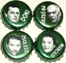 Hungary 4 caps complete set.