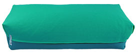 Yoga Bolster eckig zweifarbig seegrün petrol