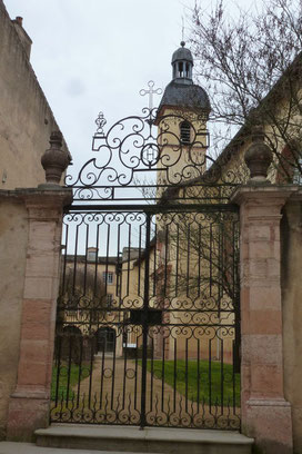 Der Garten des Hôtel Dieu in Tournus
