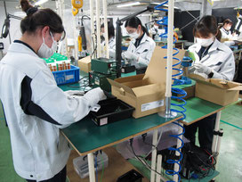 オリテック生産部門のMT梱包
