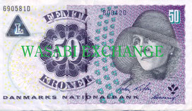 Danish Krone old 50bill exchange